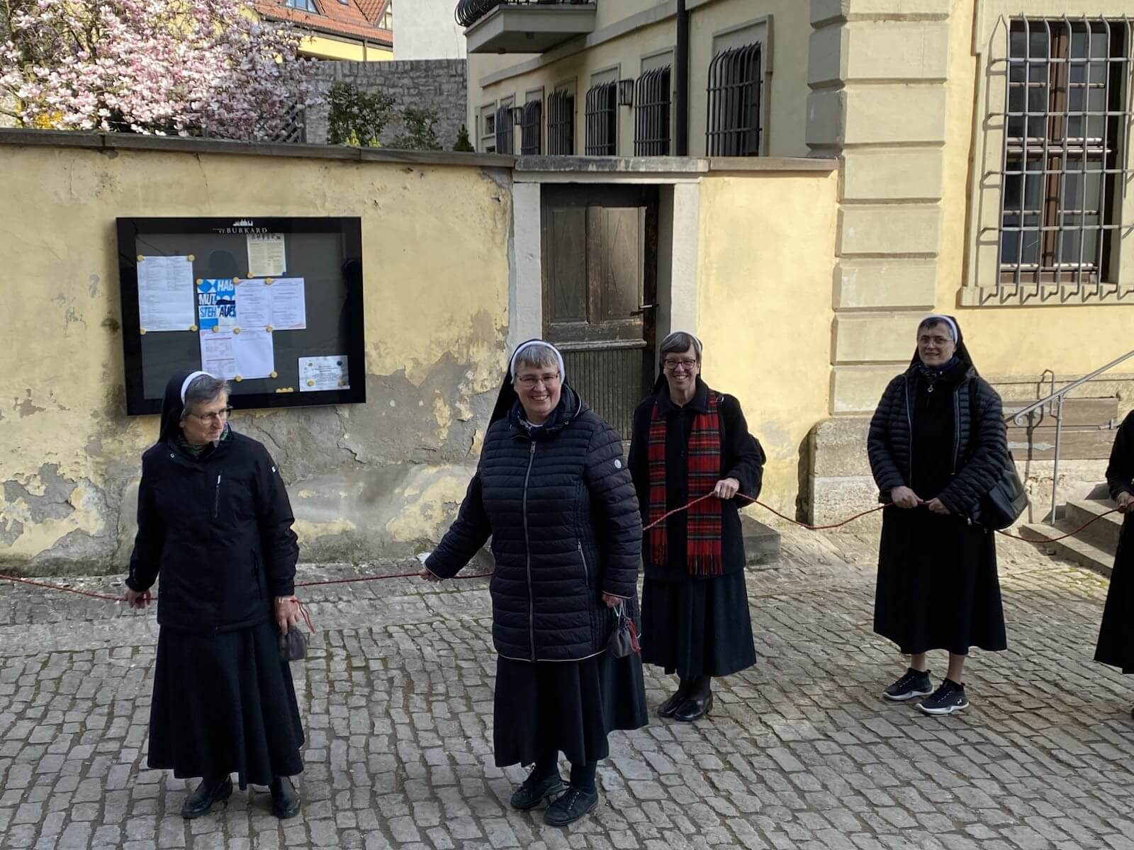 Wir machen uns auf den Weg mit unserem Seil